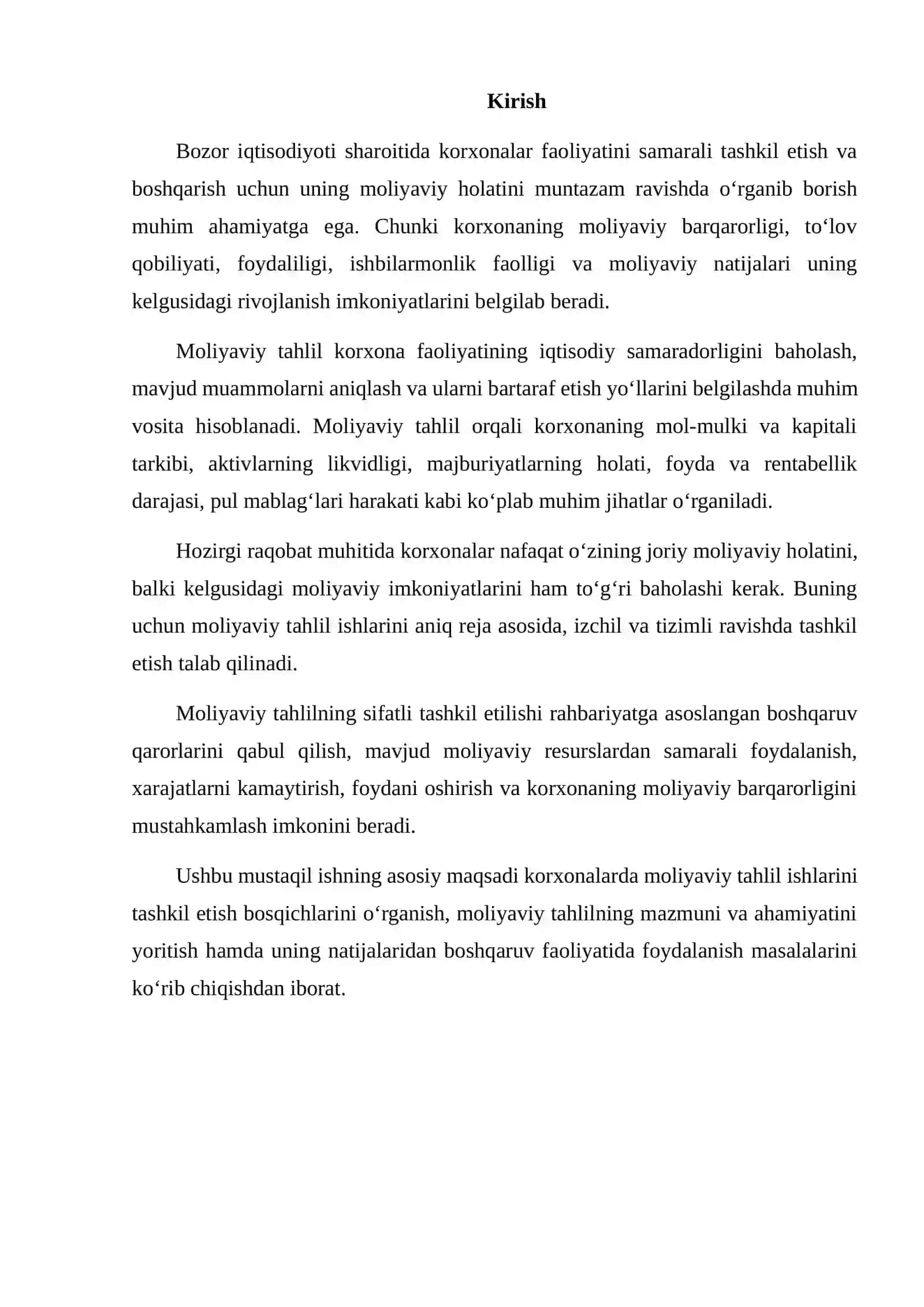 KORXONALARDA MOLIYAVIY TAHLIL ISHLARI 2
