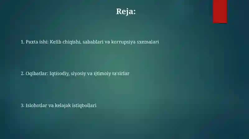 Paxta ishi oʻzbek ishi oqibatlari 2
