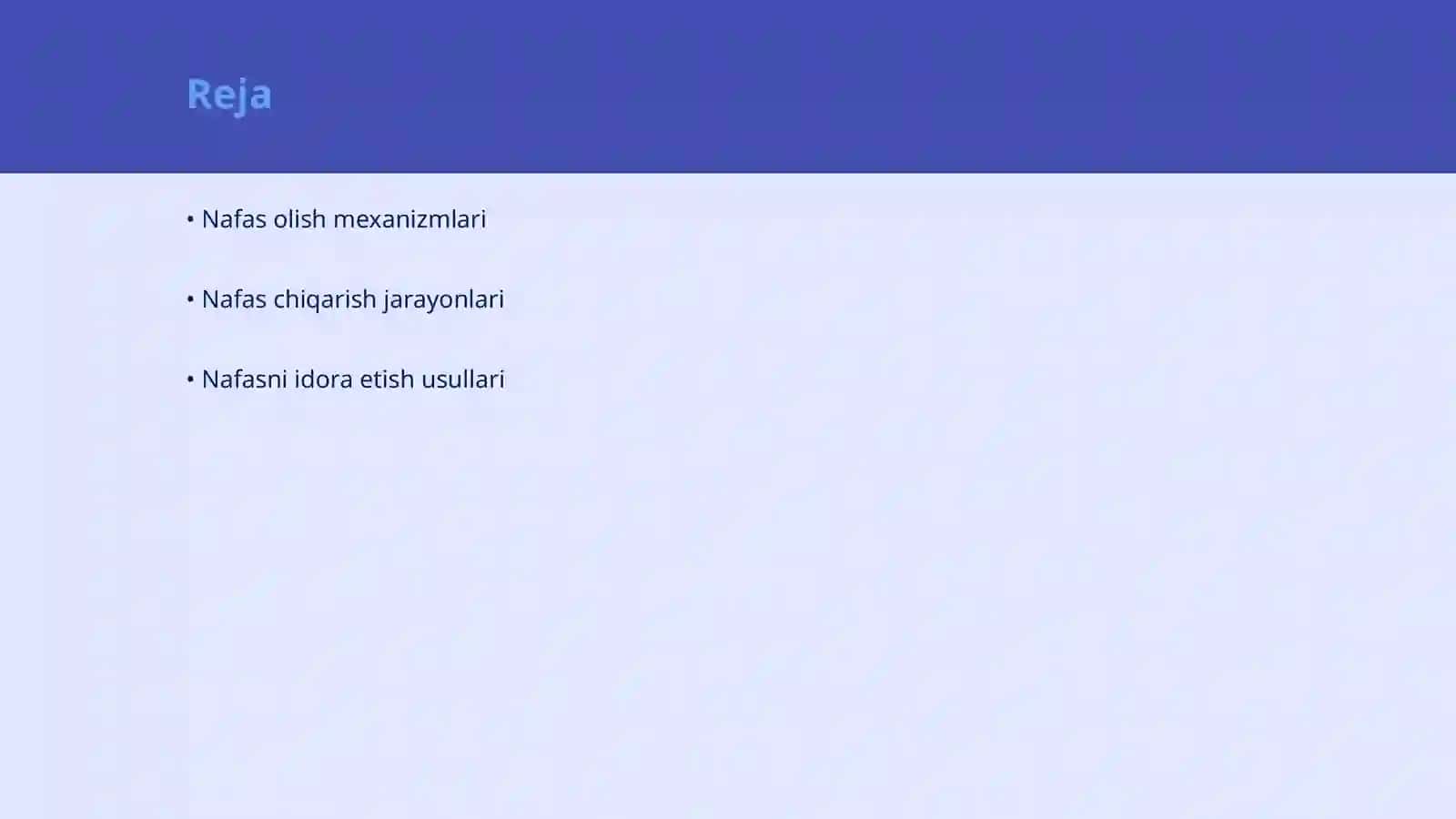 Nafasni idora etilishi 2