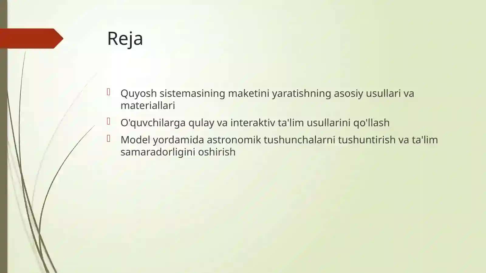 Quyosh sistemasi maketi 2