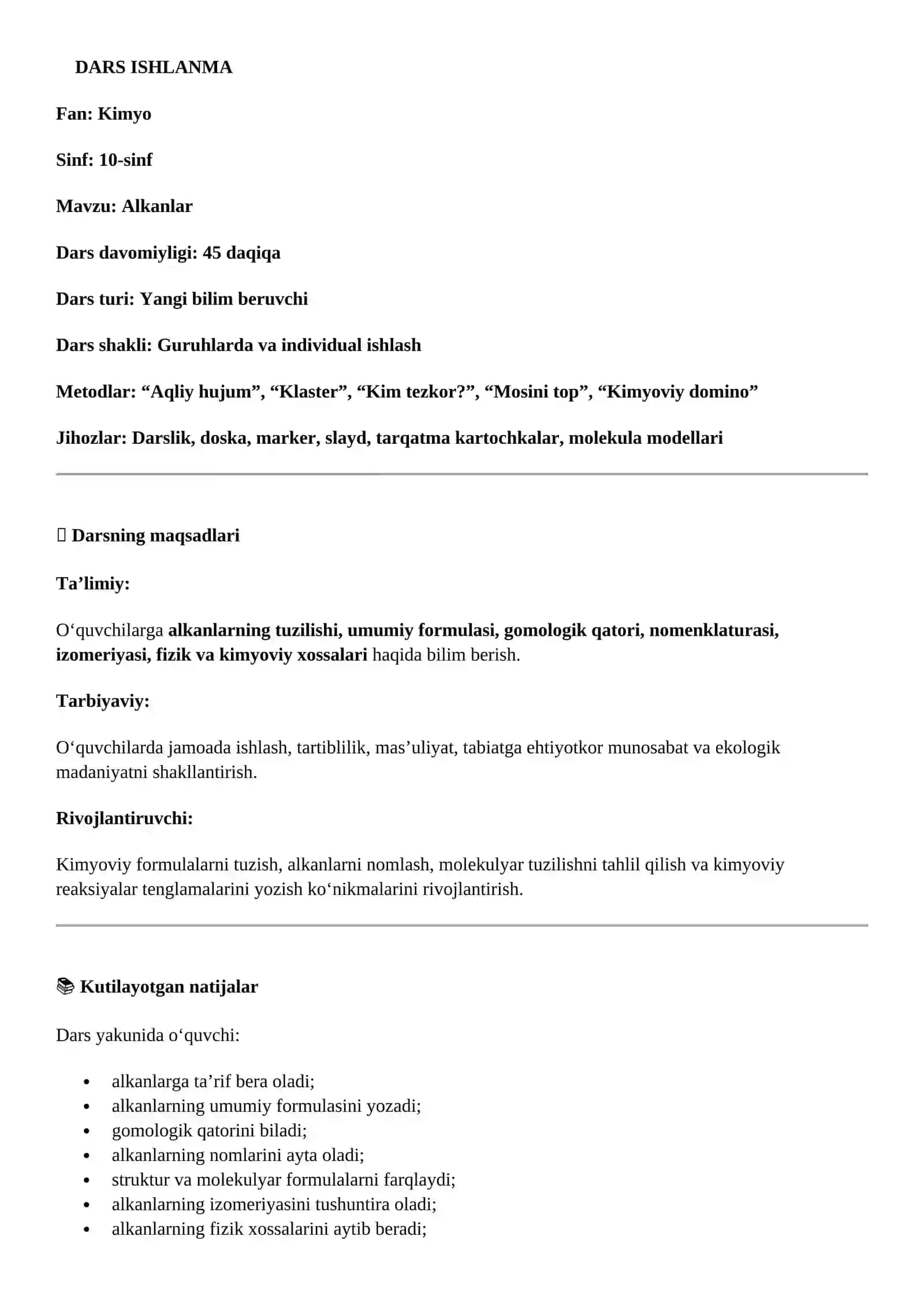 Alkanlar 2