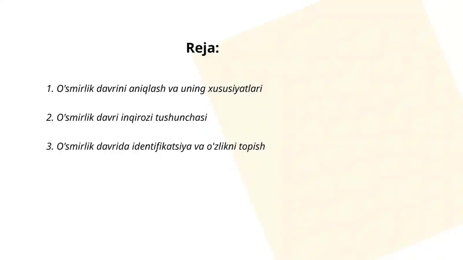 O'smirlik davri inqirozi va uning psixologik psixofiziologik sabablari 2