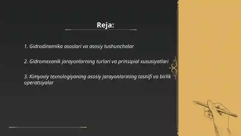 Gidrodinamika va gidromekanik jarayonlar asoslari 2