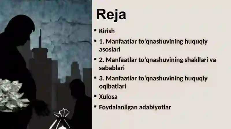Manfaatlar to'qnashuvi 2