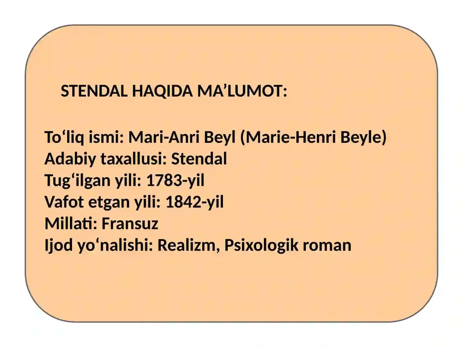 Stendal — 'Qora va Qizil' 2
