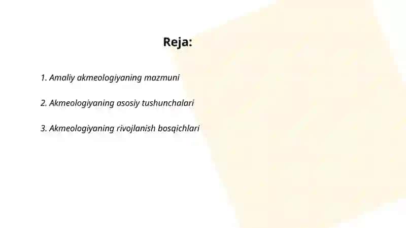 Amaliy akmeologiyaning predmet va vazifalar 2