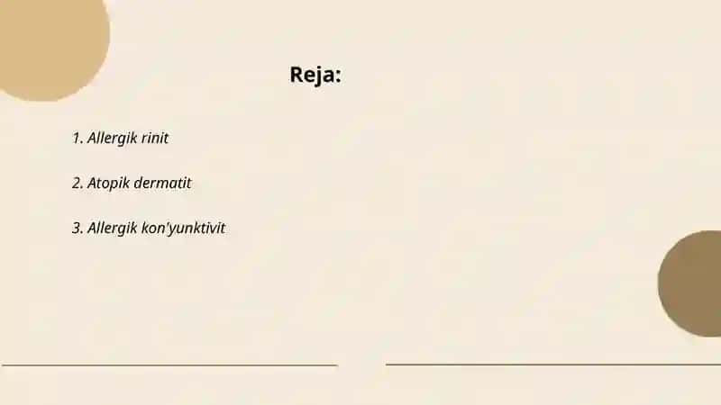Allergik kasalliklar 2