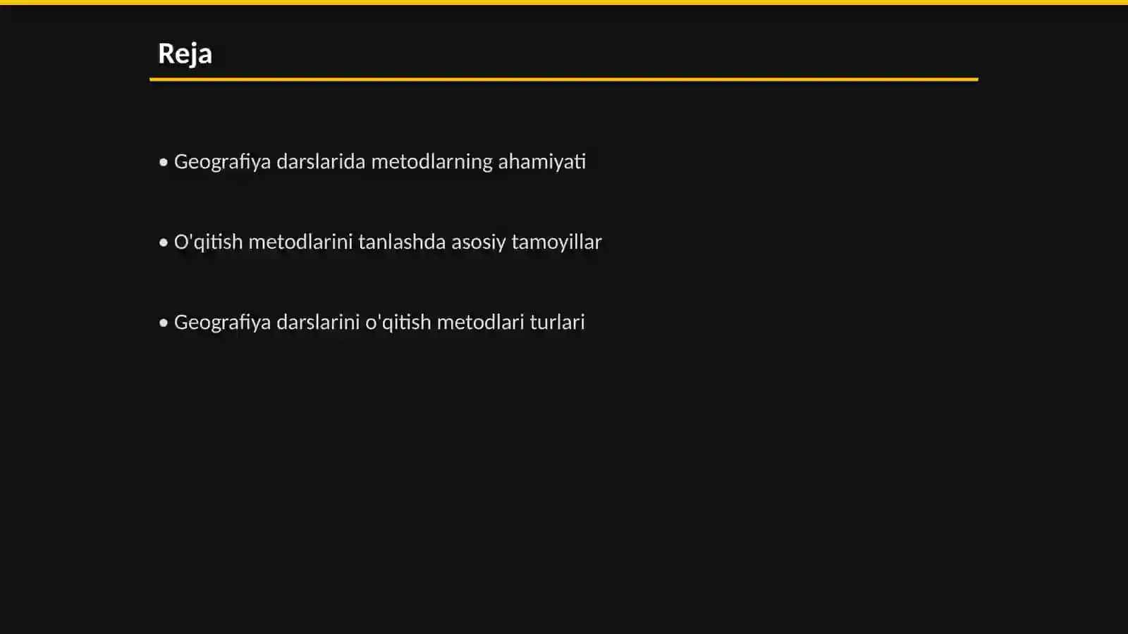 Geografiya darslarini oʻqitish metodlarini tanlash tamoyillari 2