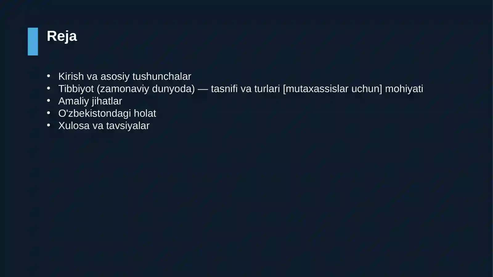 Tibbiyot (zamonaviy dunyoda) — tasnifi va turlari [mutaxassislar uchun] 2