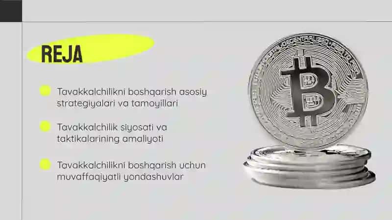 Tavakkalchilikni boshqarish sitratigiyasi, siyosati va taktikasi 2