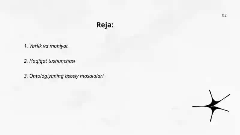 Falsafa fanidan tayyorlagan mustaqil ish 2