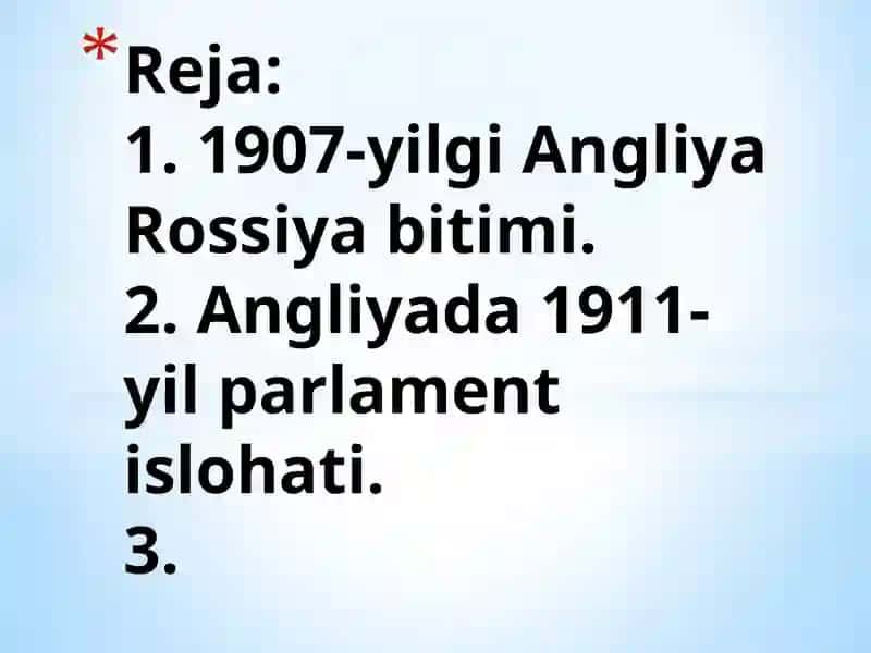 Angliyada 1911-yil parlament islohati 2