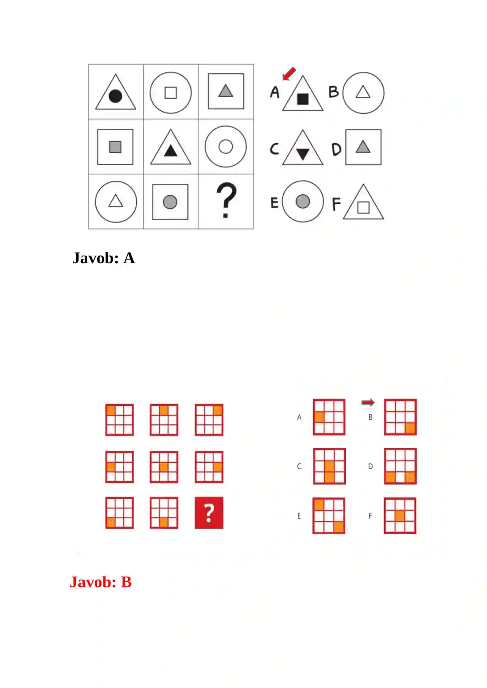 Argos test javoblari 2