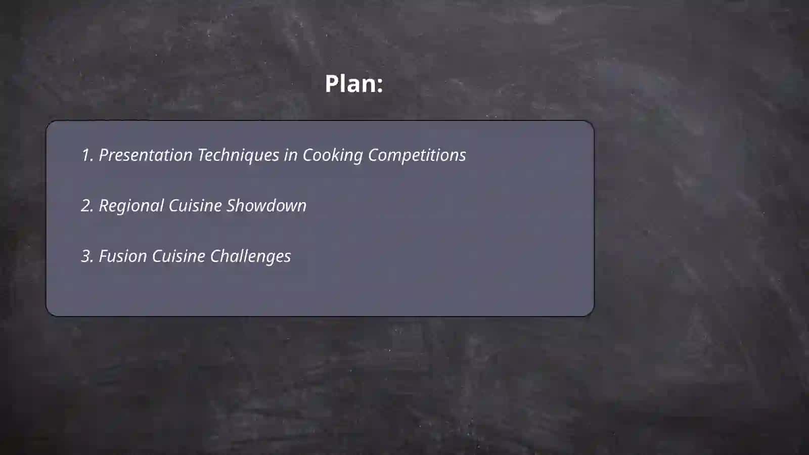 Cooking competition 2
