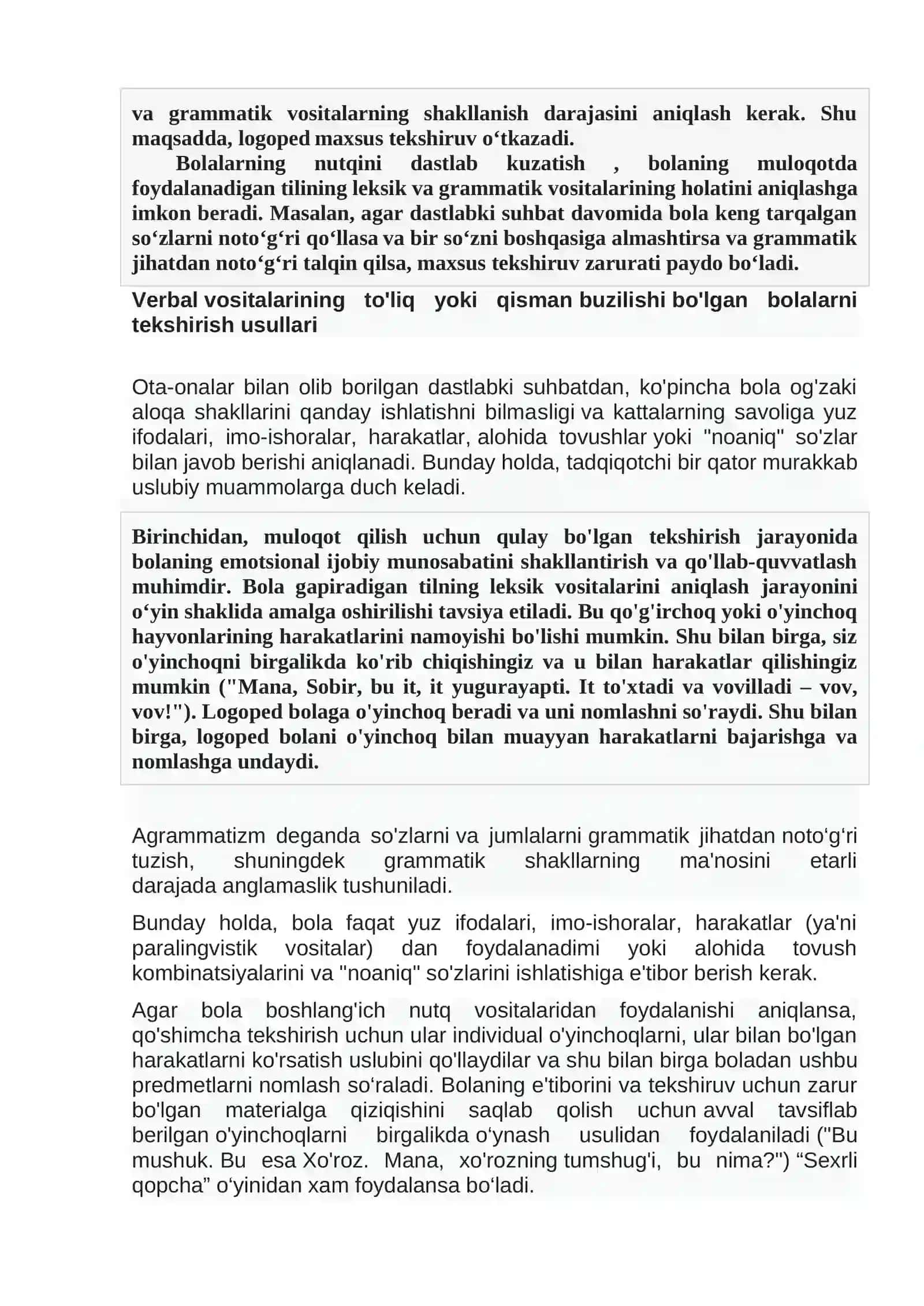 Lug‘at va tilning grammatik tarkibini tekshirish 2
