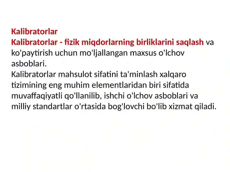 Kalibratorlar 2