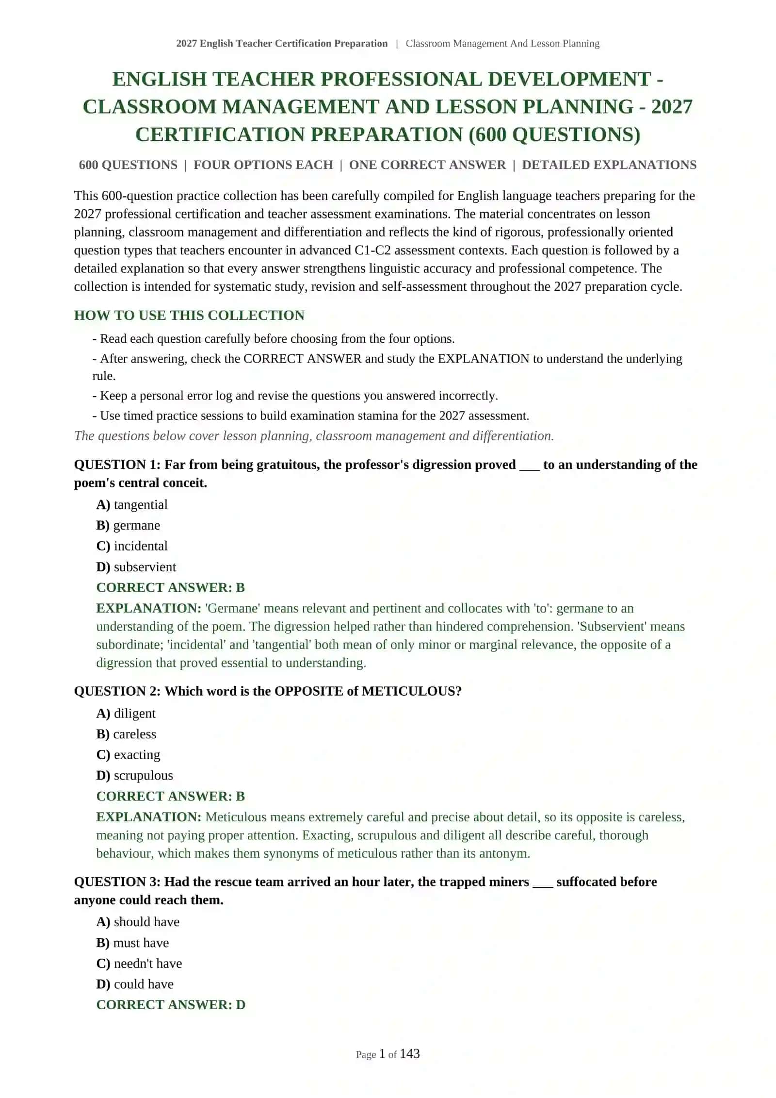 Classroom Management And Lesson Planning 2