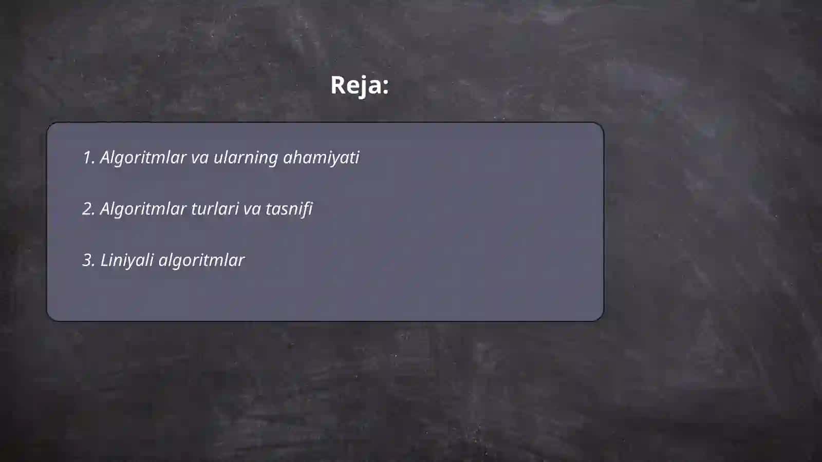 Algoritmlar va ularning ahamiyati 2
