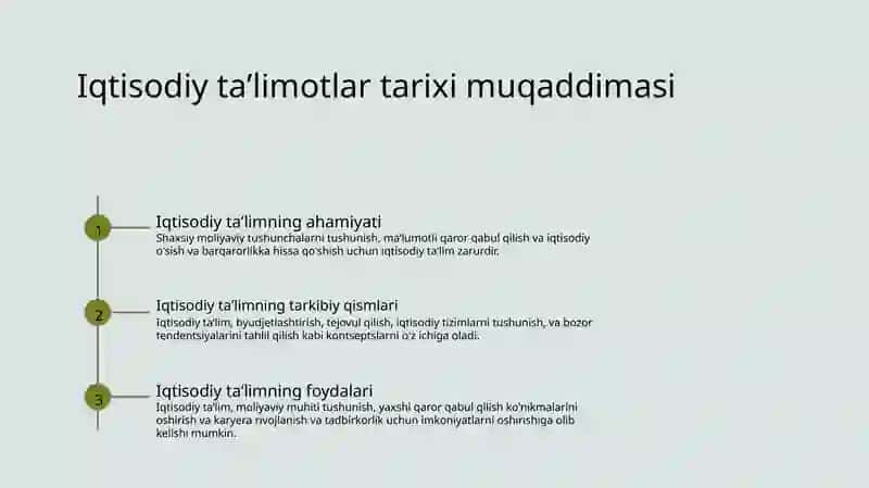 Iqtisodiy taʼlimotlar tarixi muqaddimasi 2