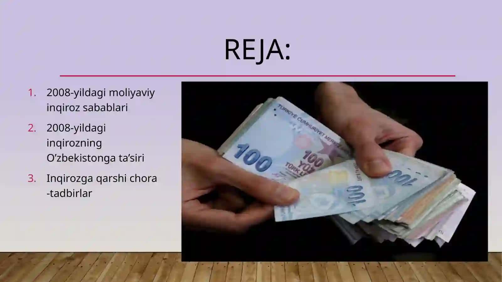 2008-yilgi Jahon moliyaviy inqirozining O'zbekistonga ta’siri va uning oqibatlari 2