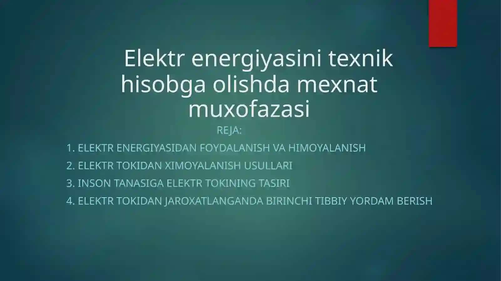 ELEKTROTEXNIKA FAKULTETI EEE YO’NALISHI 4-KURS 335-GURUH TALABASI 2