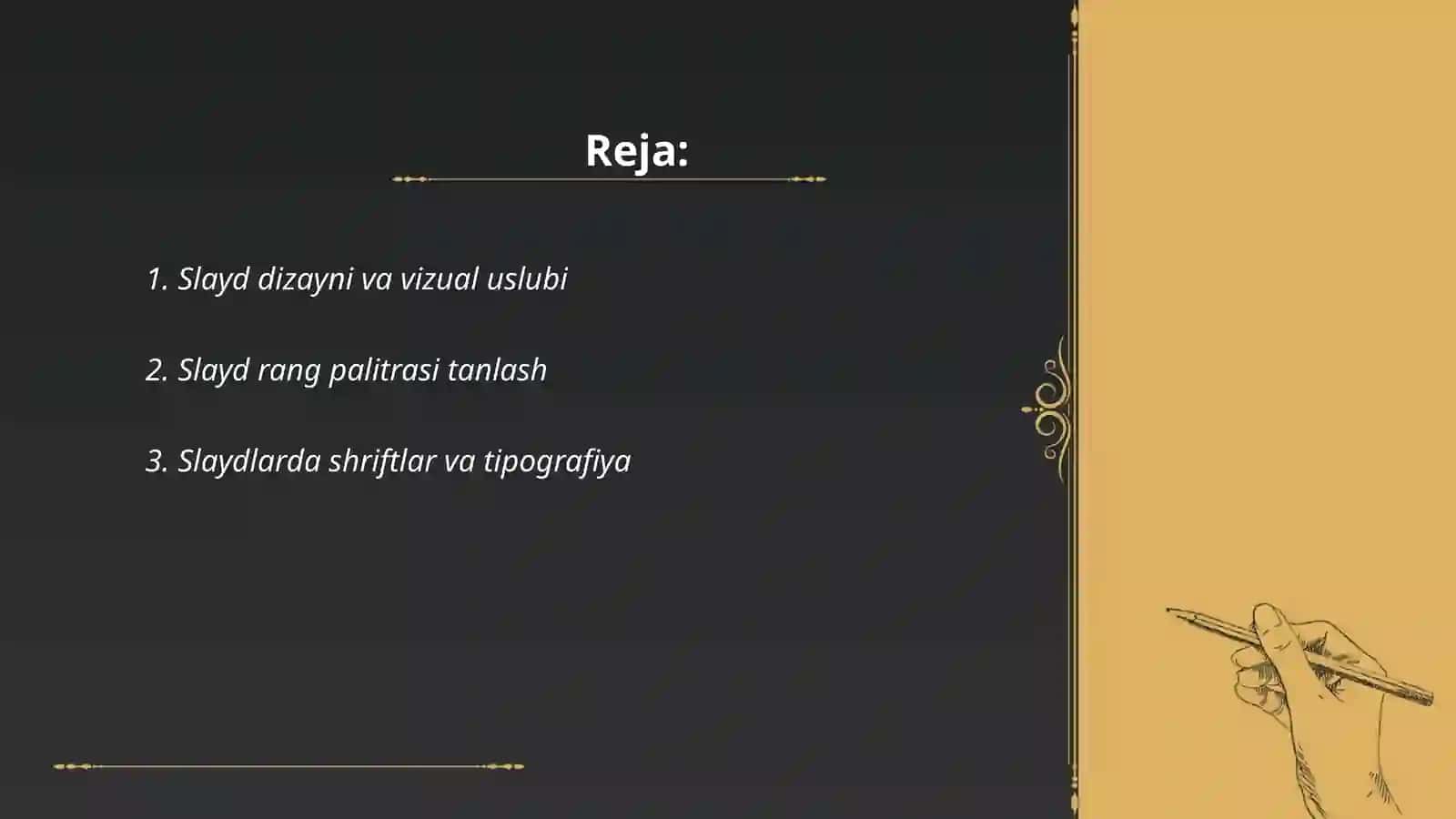 Slayd dizayni 2