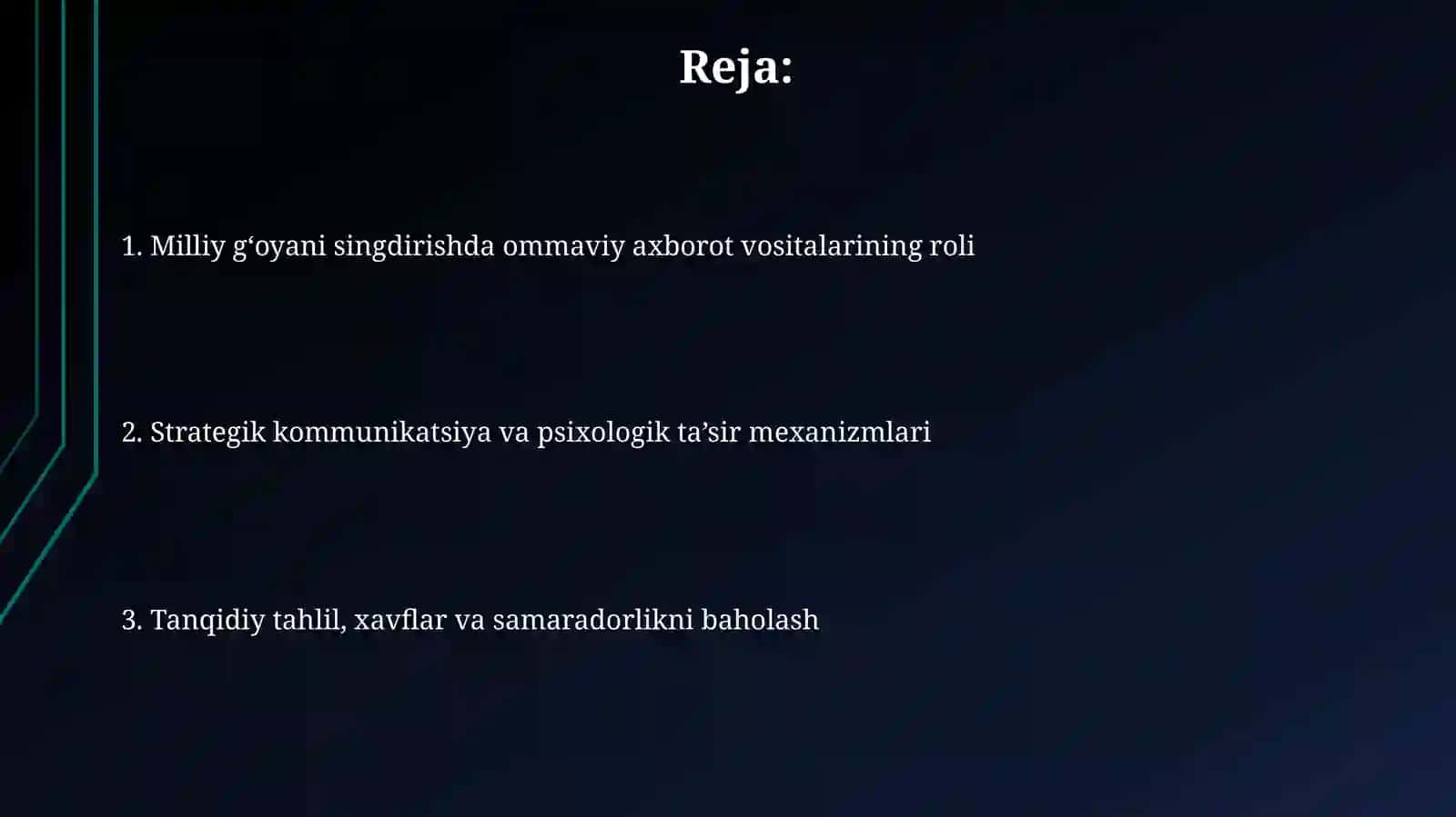 Milliy g‘oyani jamoatchilik ongiga singdirishda Ommaviy axborot vositalaridan foydalanish 2