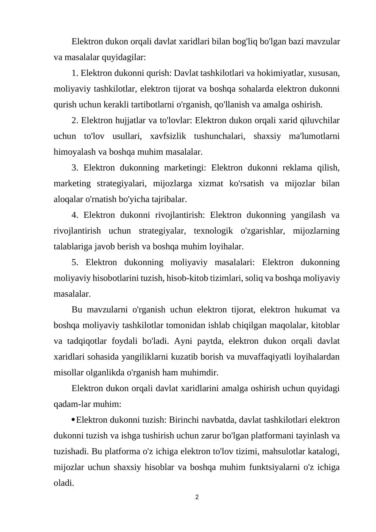 Elektron dukon orqali davlat xaridlarini amalga oshirish tartibi 2
