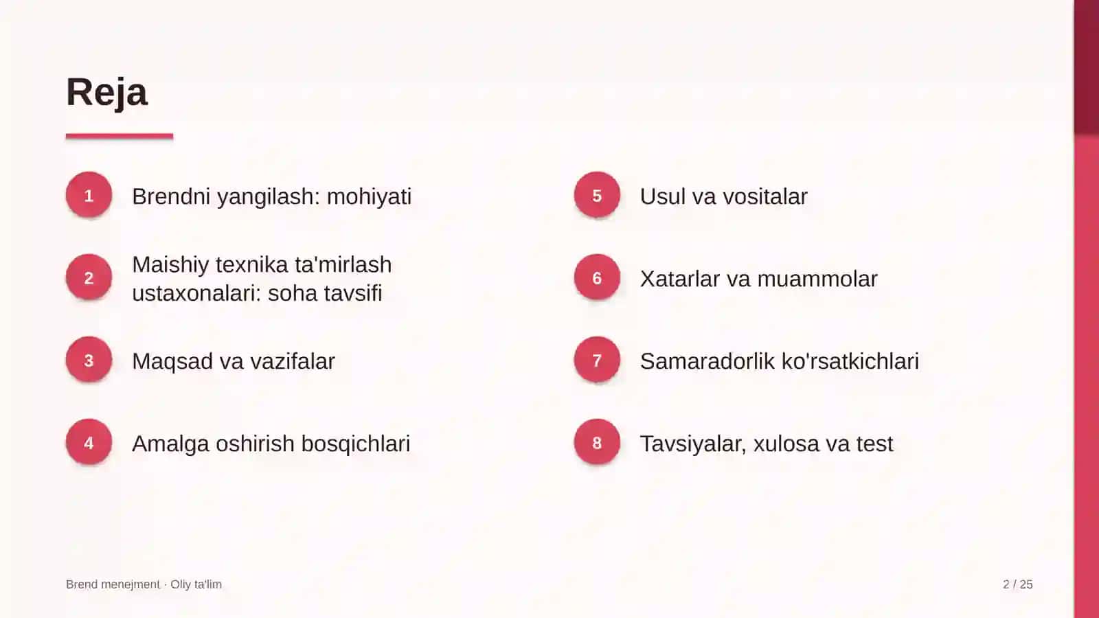 Maishiy texnika ta'mirlash ustaxonalarida brendni yangilash 2