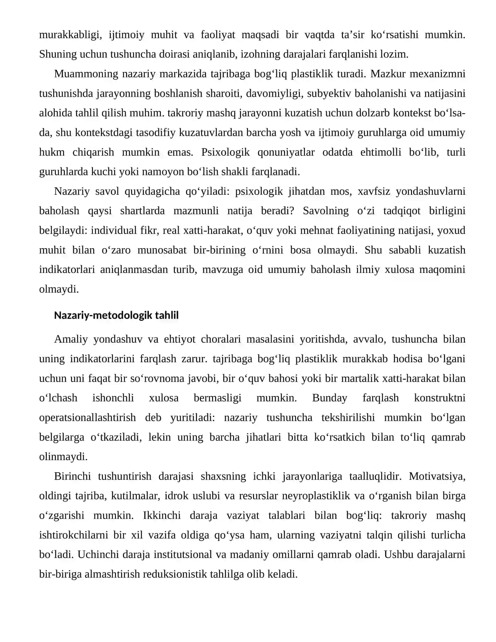 NEYROPLASTIKLIK VA O‘RGANISHNING RIVOJLANTIRISH VA PROFILAKTIKA YO‘LLARI 2