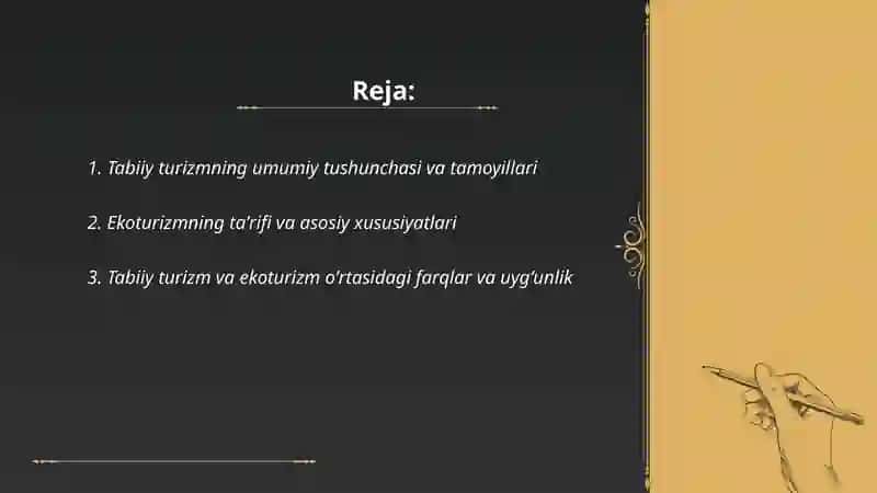 Tabiiy Turizm va Ekoturizm 2