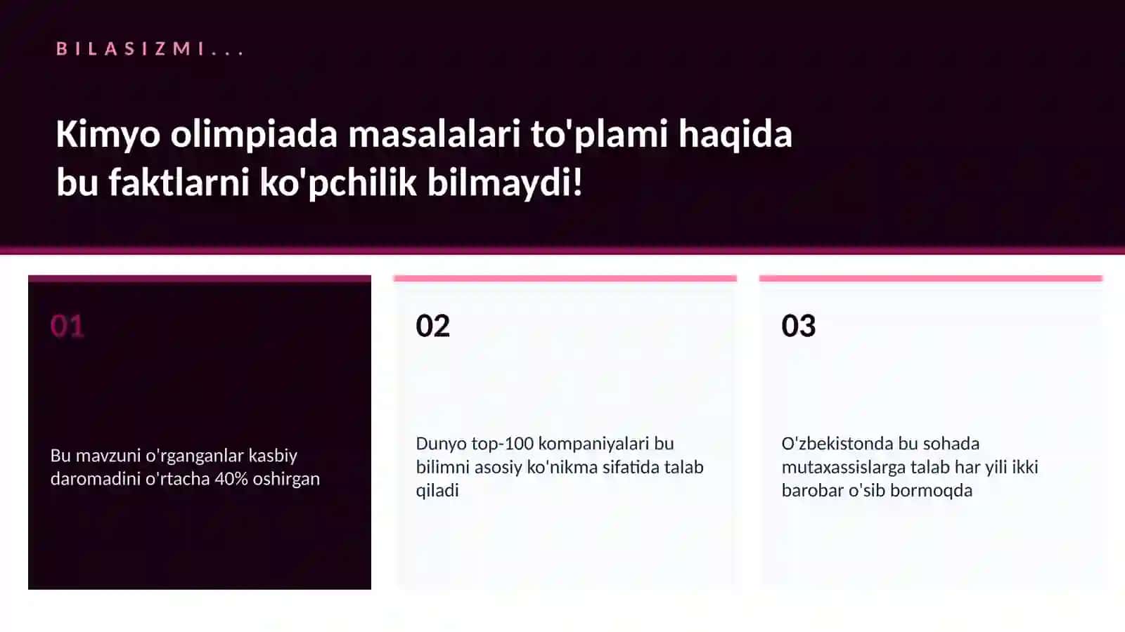 Kimyo olimpiada masalalari to'plami 2