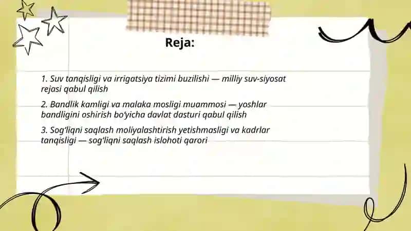 Suv tanqisligi va irrigatsiya tizimi buzilishi 2