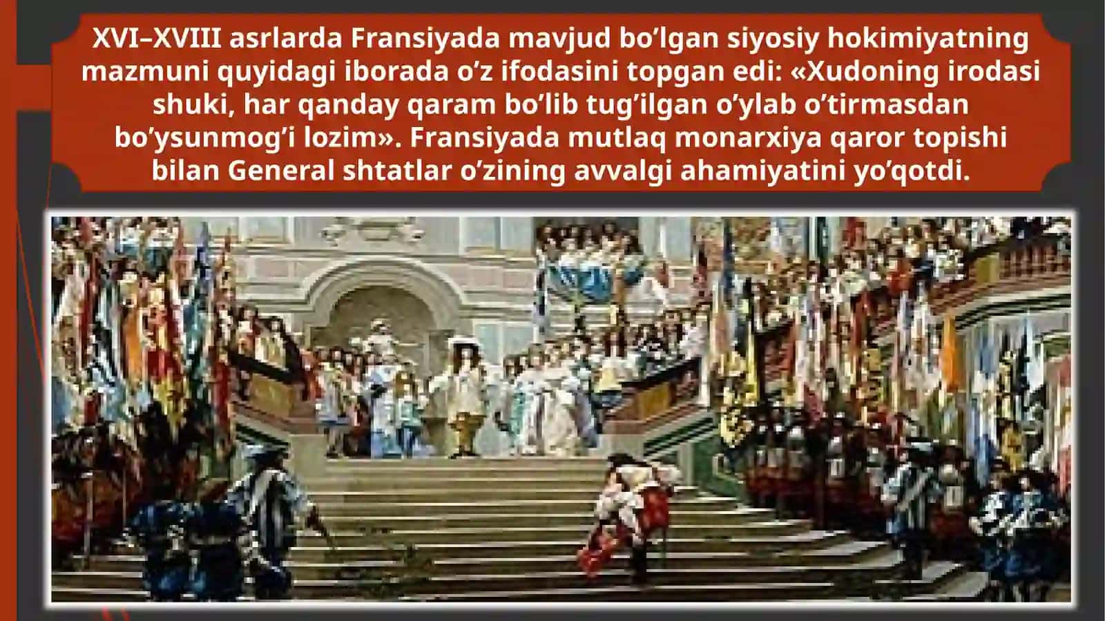 FRANSIYADA MUTLAQ MONARXIYA.FRANSIYA BURJUA INQILOBI 2