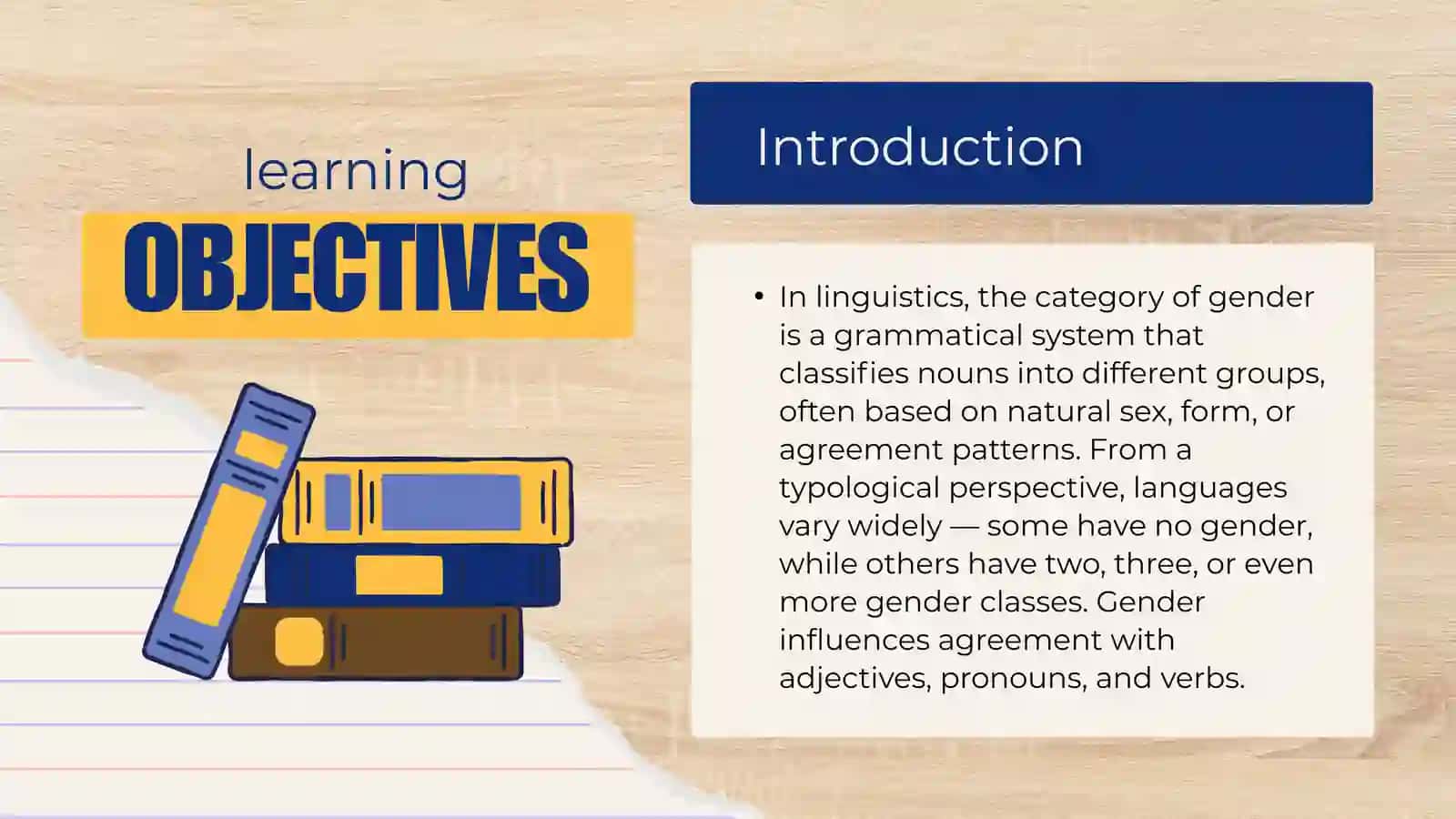 Typological category of gender in nouns 2