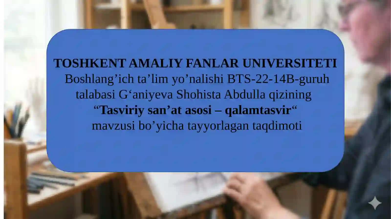 Tasviriy san'at asoslari-Qalamtasvir 2