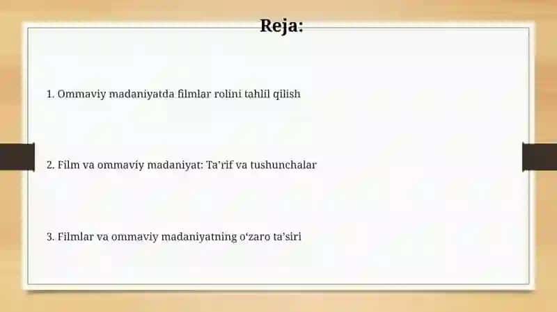 Mustaqil kino va ommaviy madaniyat 2