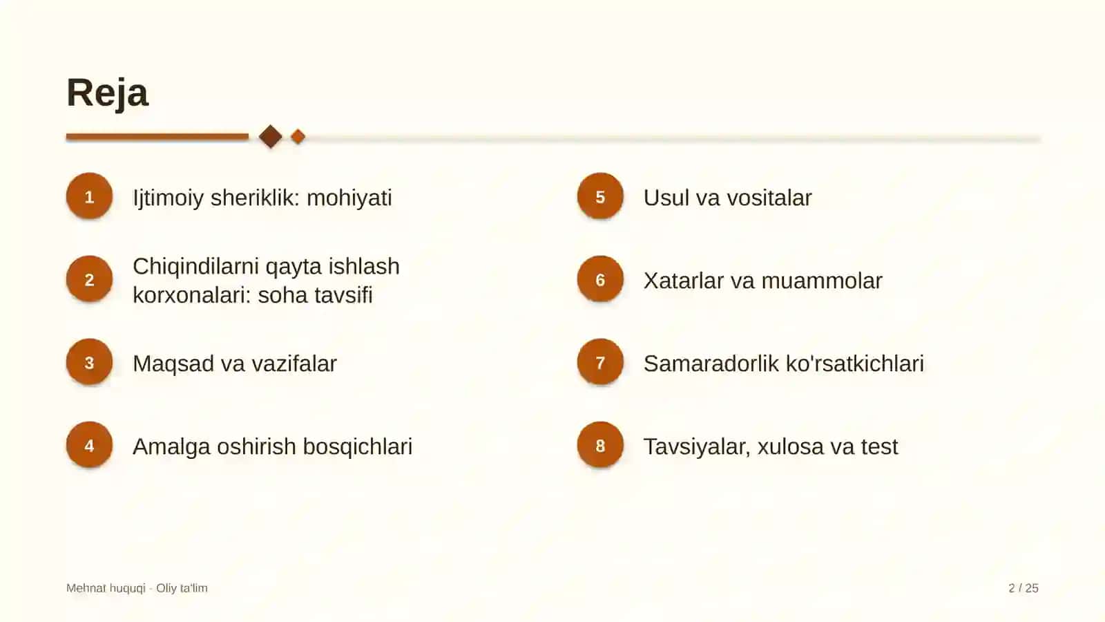 Chiqindilarni qayta ishlash korxonalarida ijtimoiy sheriklik 2
