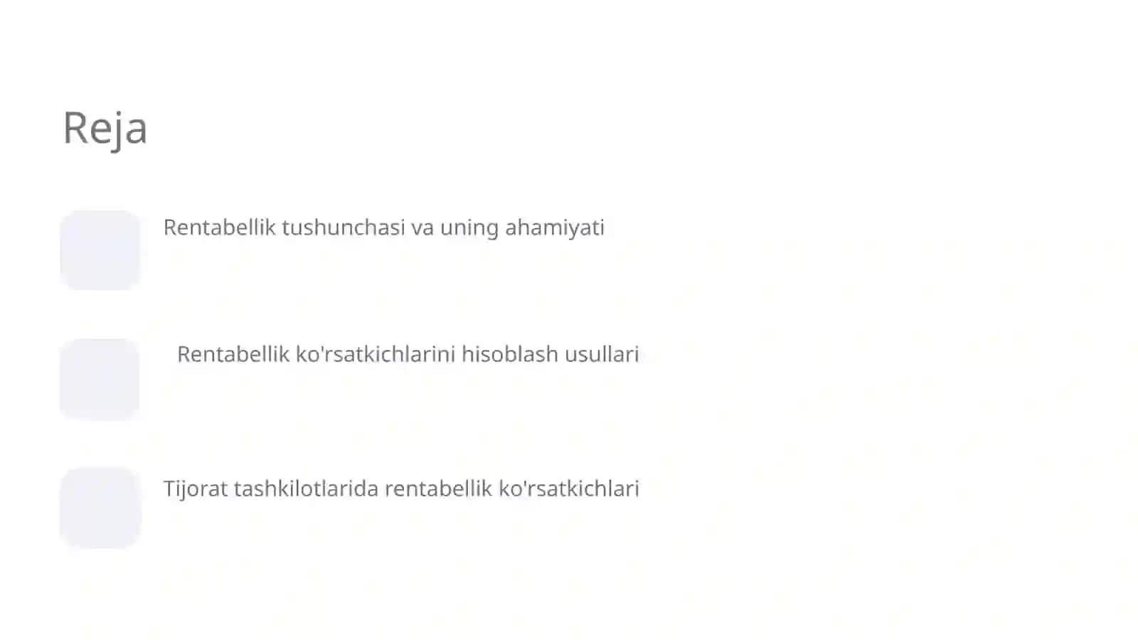 Rentabellik ko'rsatkichlari tahlili 2