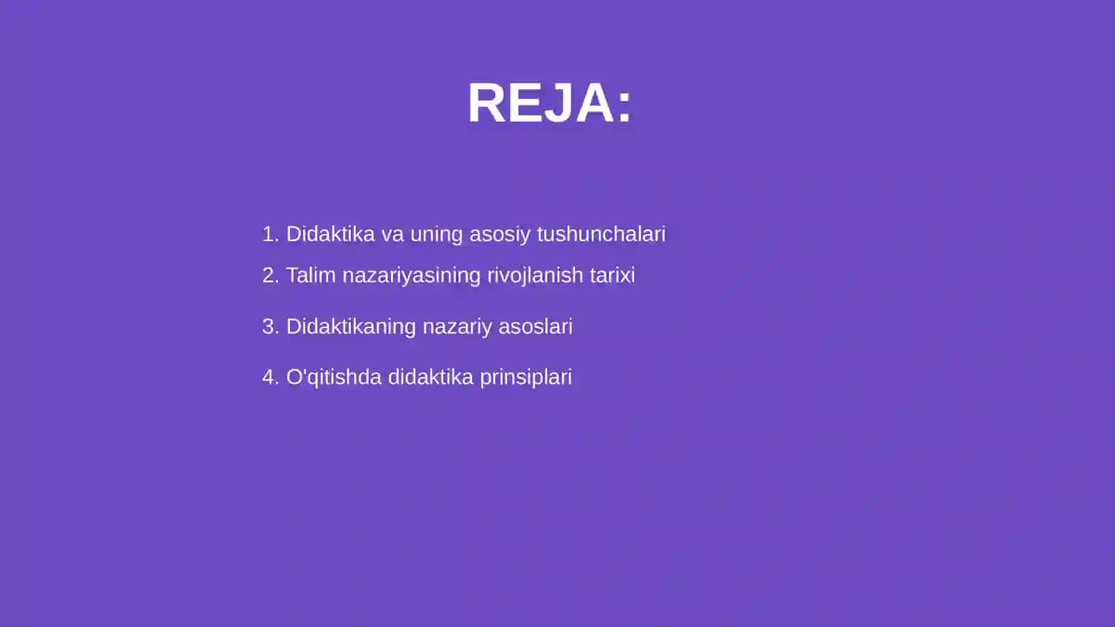 Didaktika va Talim Nazariyasi 2