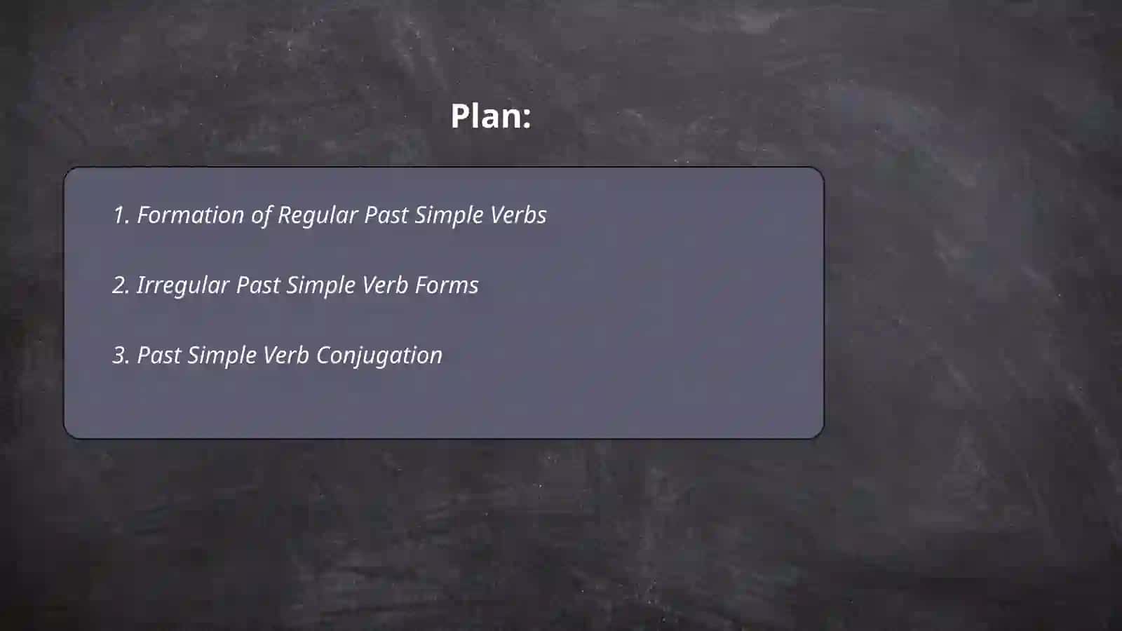 Past simple 2