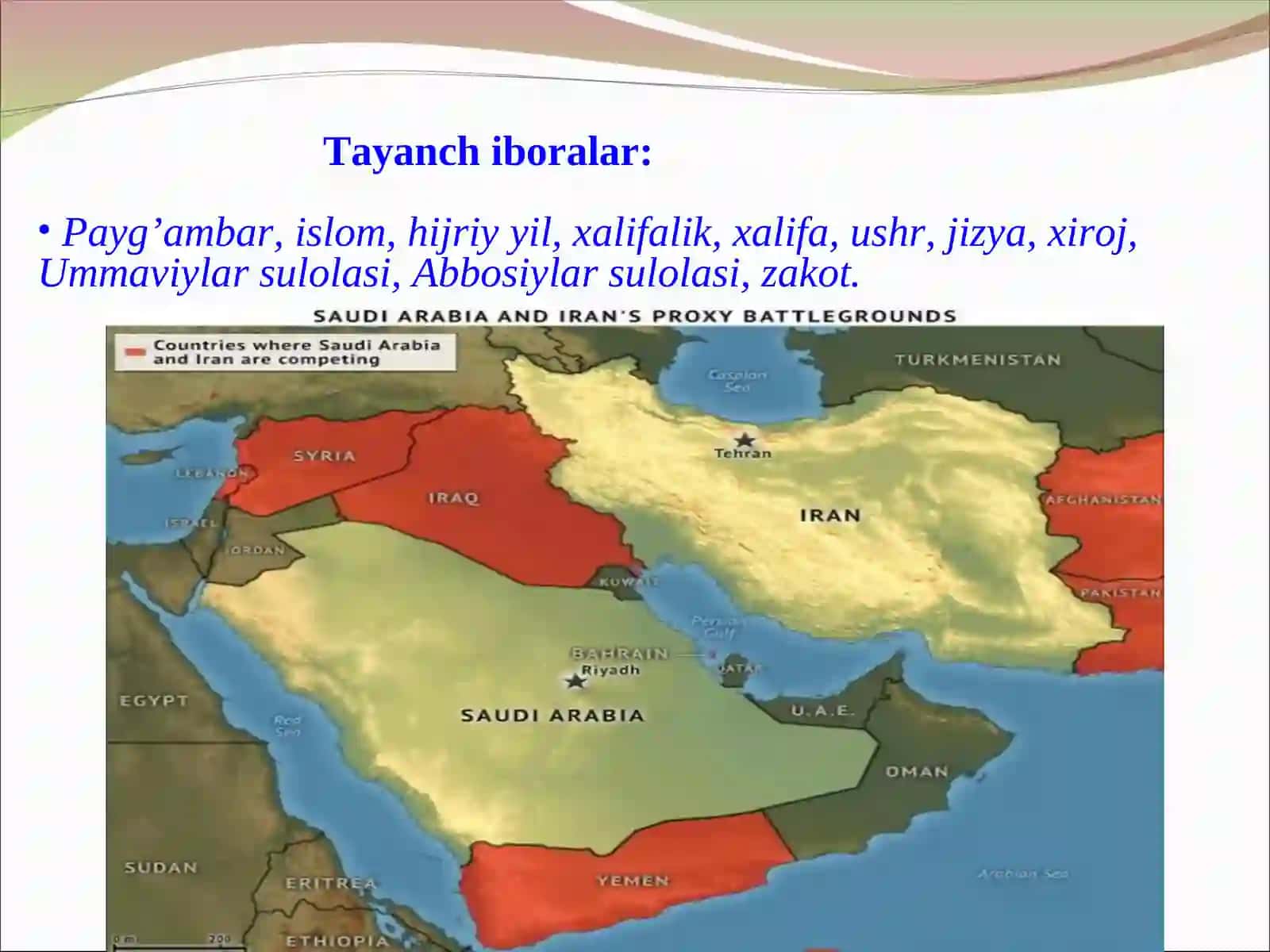 Arabistonning tabiiy sharoiti va aholisi 2