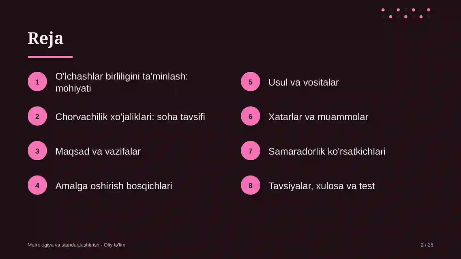 chorvachilik xo'jaliklarida o'lchashlar birliligini ta'minlash 2283 2