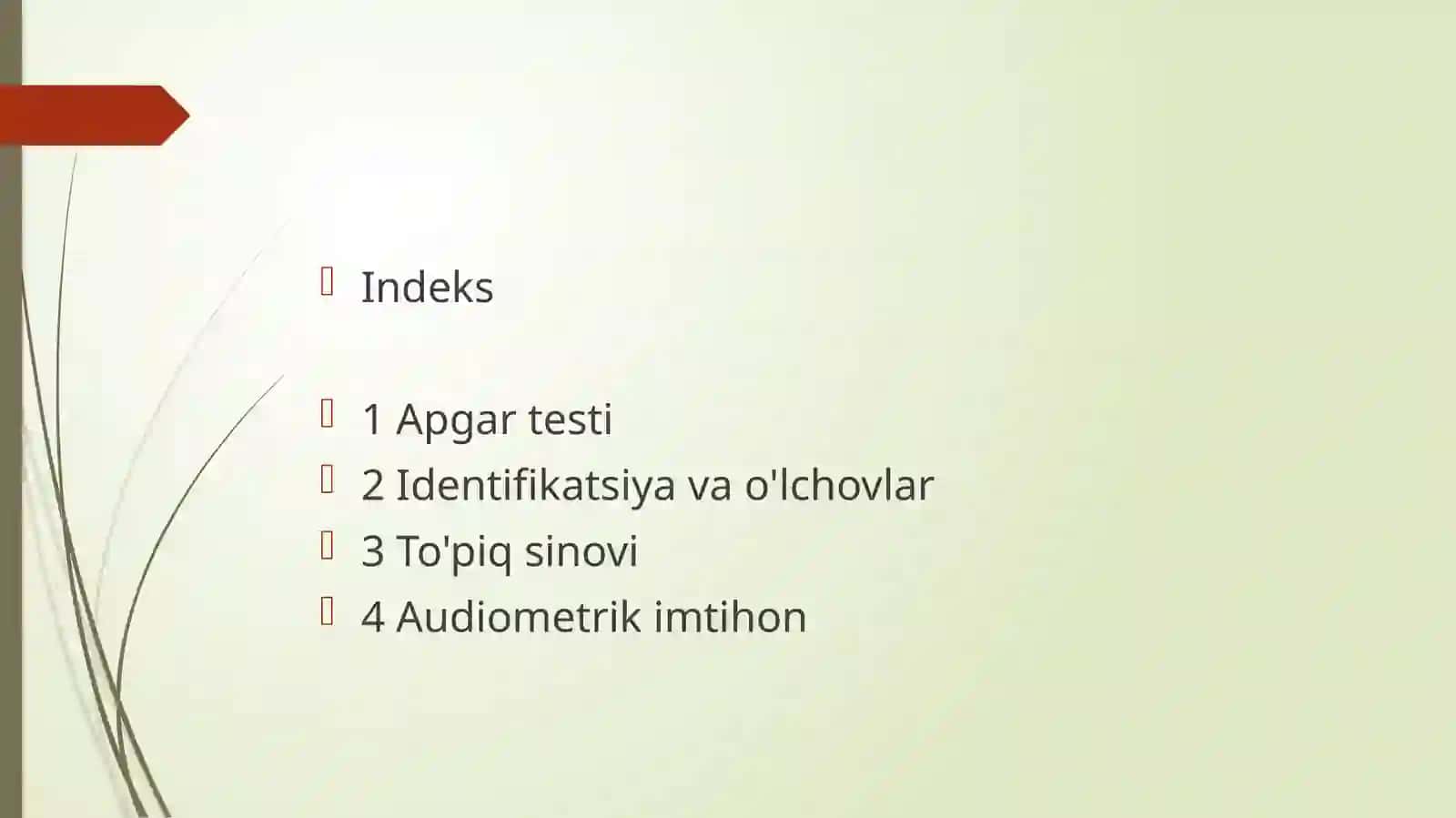 Yangi tug'ilgan chaqaloqlarda tekshiruv o'tkazish 2