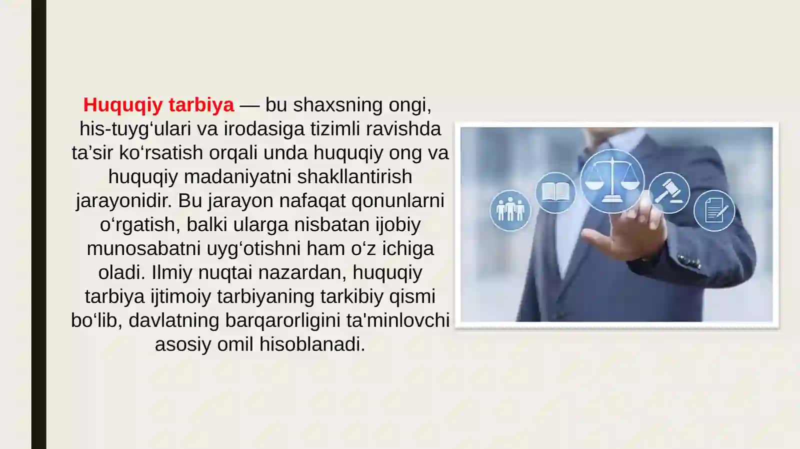 Huquqiytarbiyaningjamiyattaraqqiyotiuchunahamiyati 2