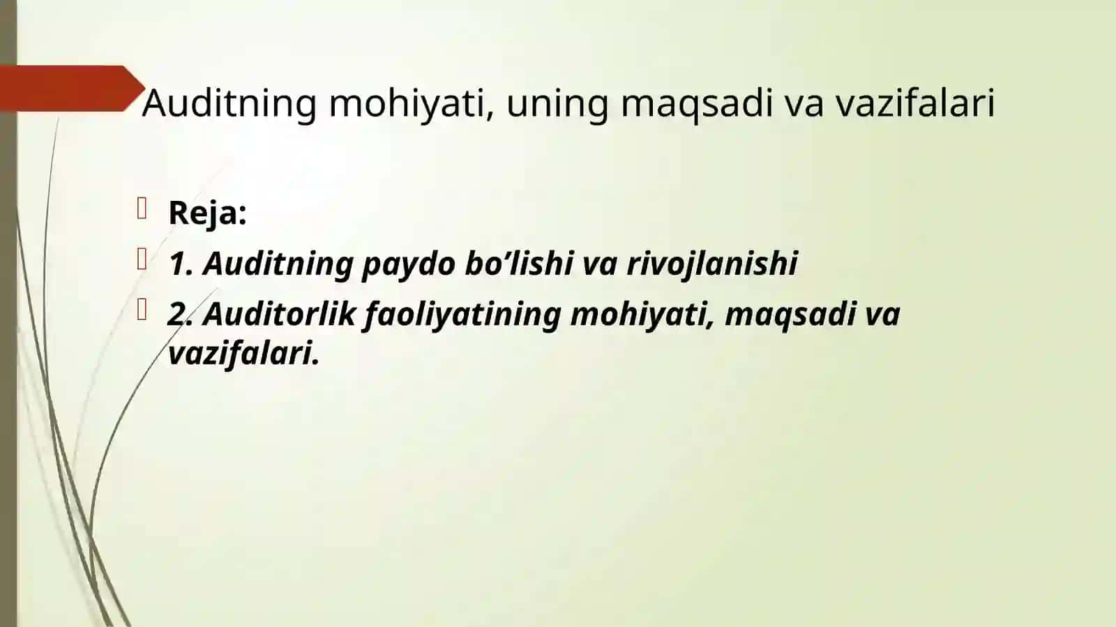 Audit faoliyati haqida 2