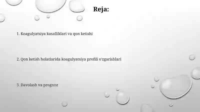 Gemorragik holatlarda koagulogrammani oʻzgarishi 2