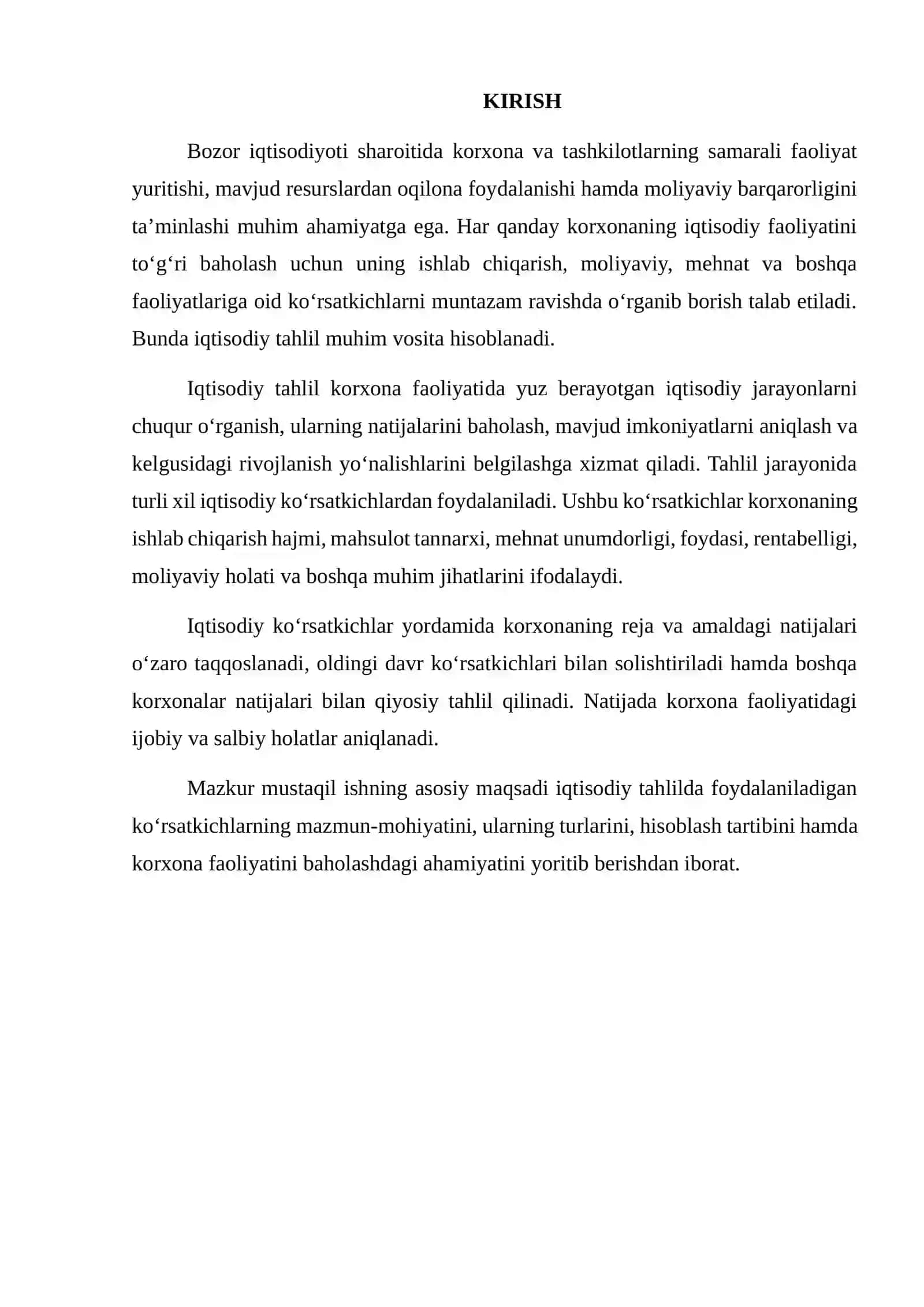 IQTISODIY TAHLILDA FOYDALANILADIGAN KO‘RSATKICHLAR 2