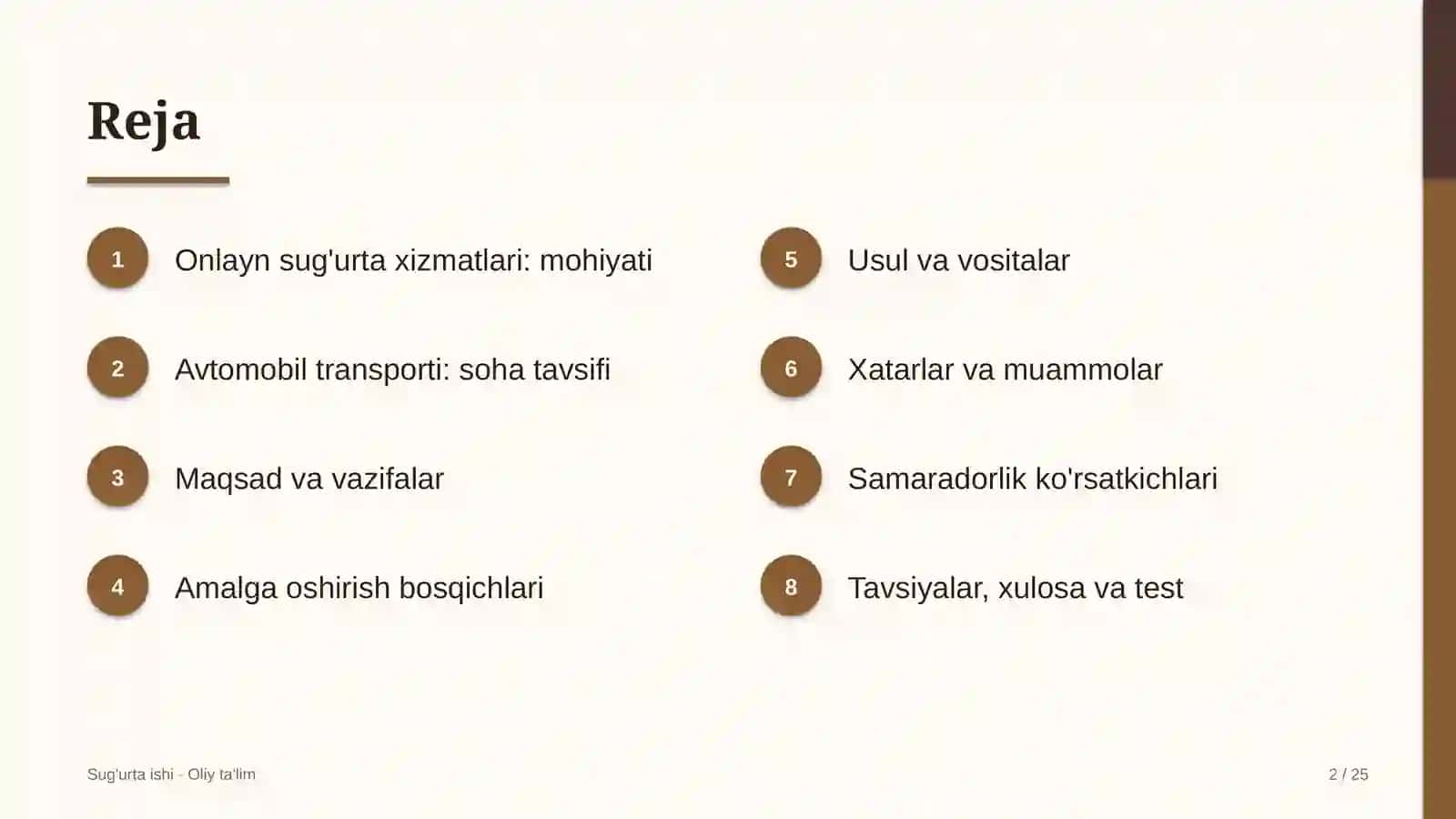 Avtomobil transportida onlayn sug'urta xizmatlari 2