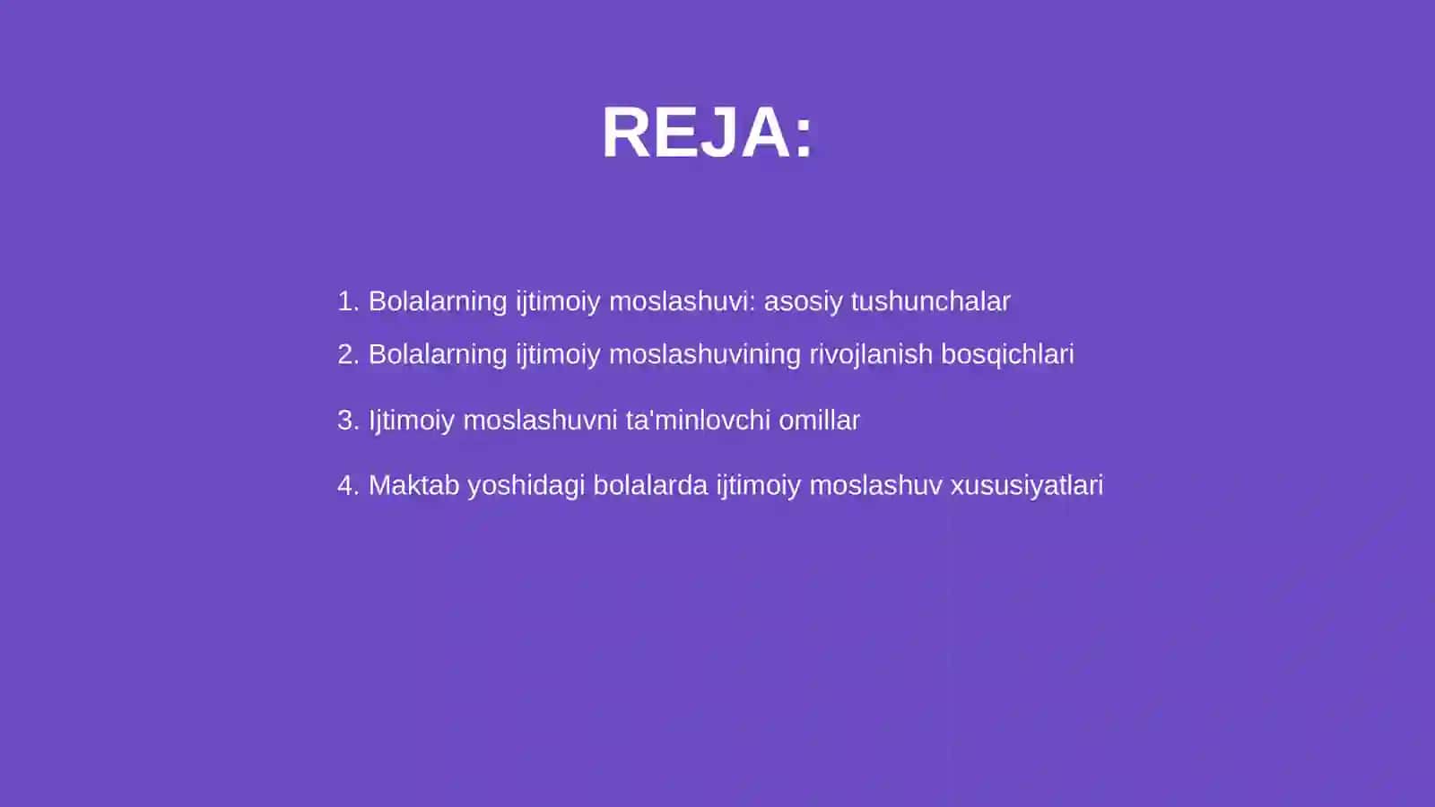 Bolalarning ijtimoiy moslashuvi xususiyatlari yuzasidan referatlar 2